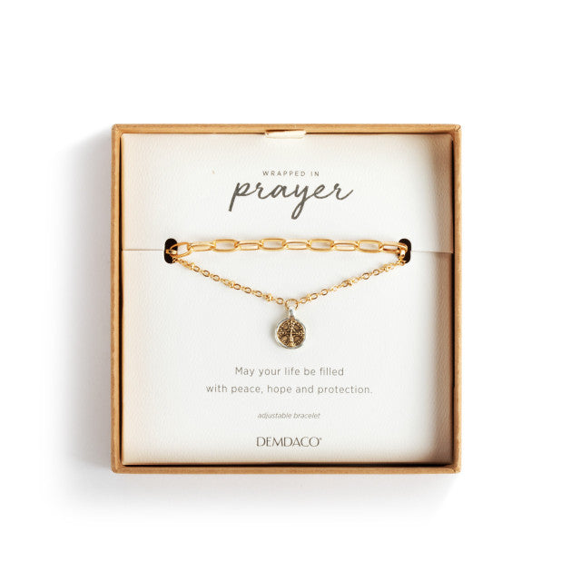 Wrapped in Prayer Layer Bracelet - Gold