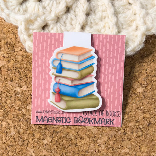 Magnetic Bookmark | Stack Of Books
