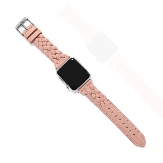 Sutton Braided Leather Band | Pink Sand