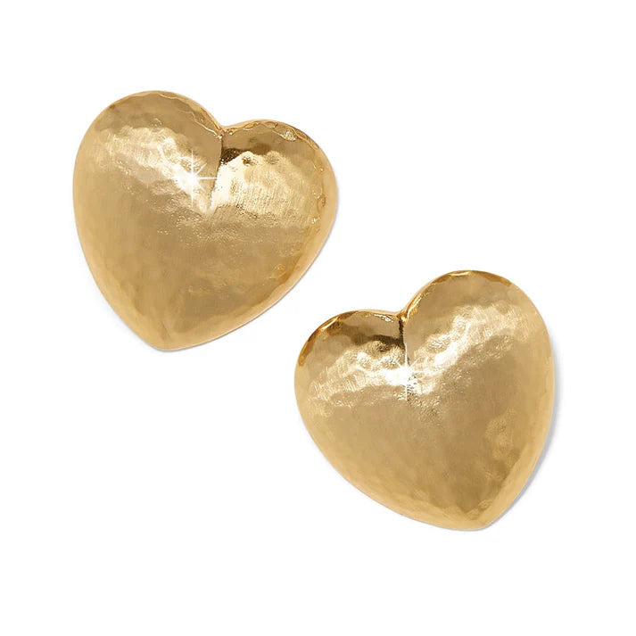 Trianon Heart Earrings | Gold