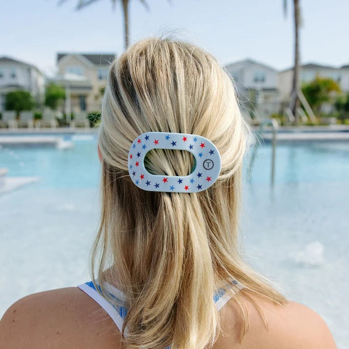 Teleties Flat Round Clip | United We Sparkle