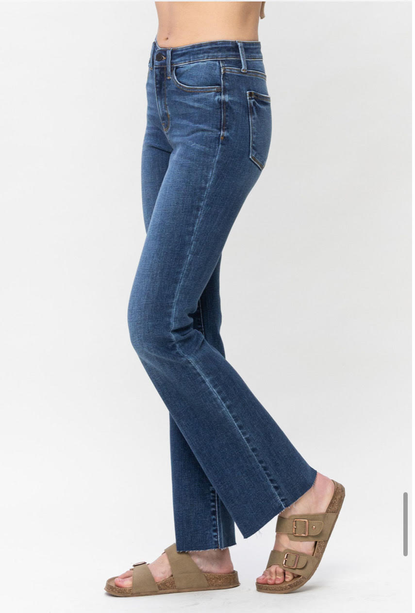 Mid-Rise | Bootcut | Unfinished Hem Jeans