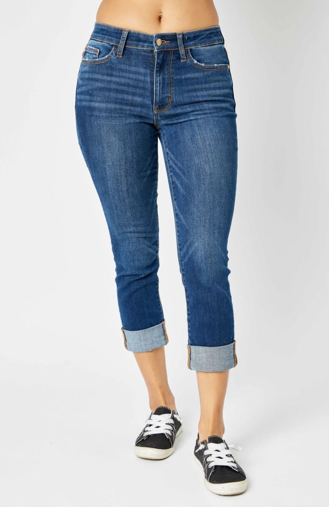 Mid-Rise | Capri | Vintage Cuffed Jeans