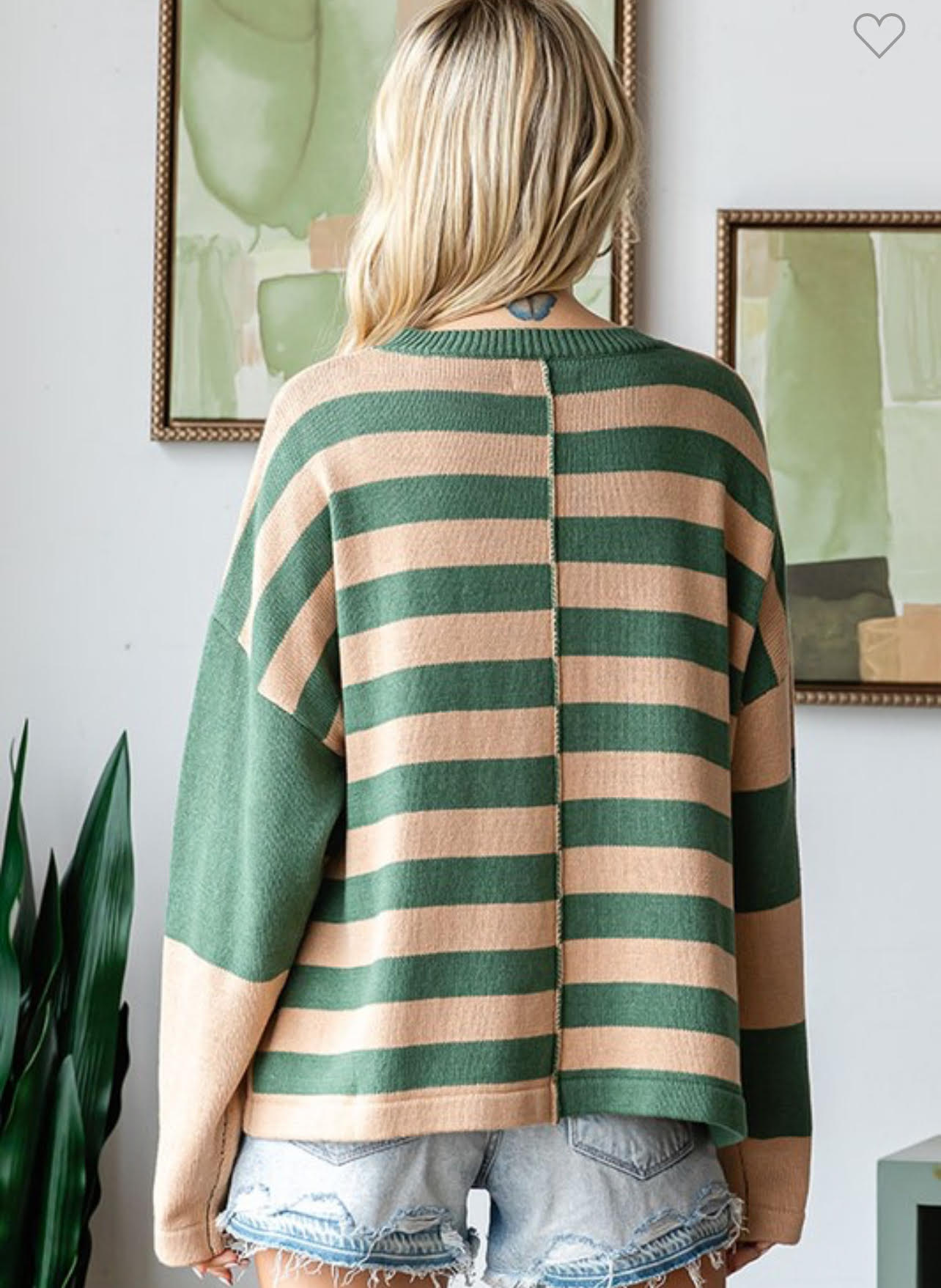 Multi Striped Sweater | Forest