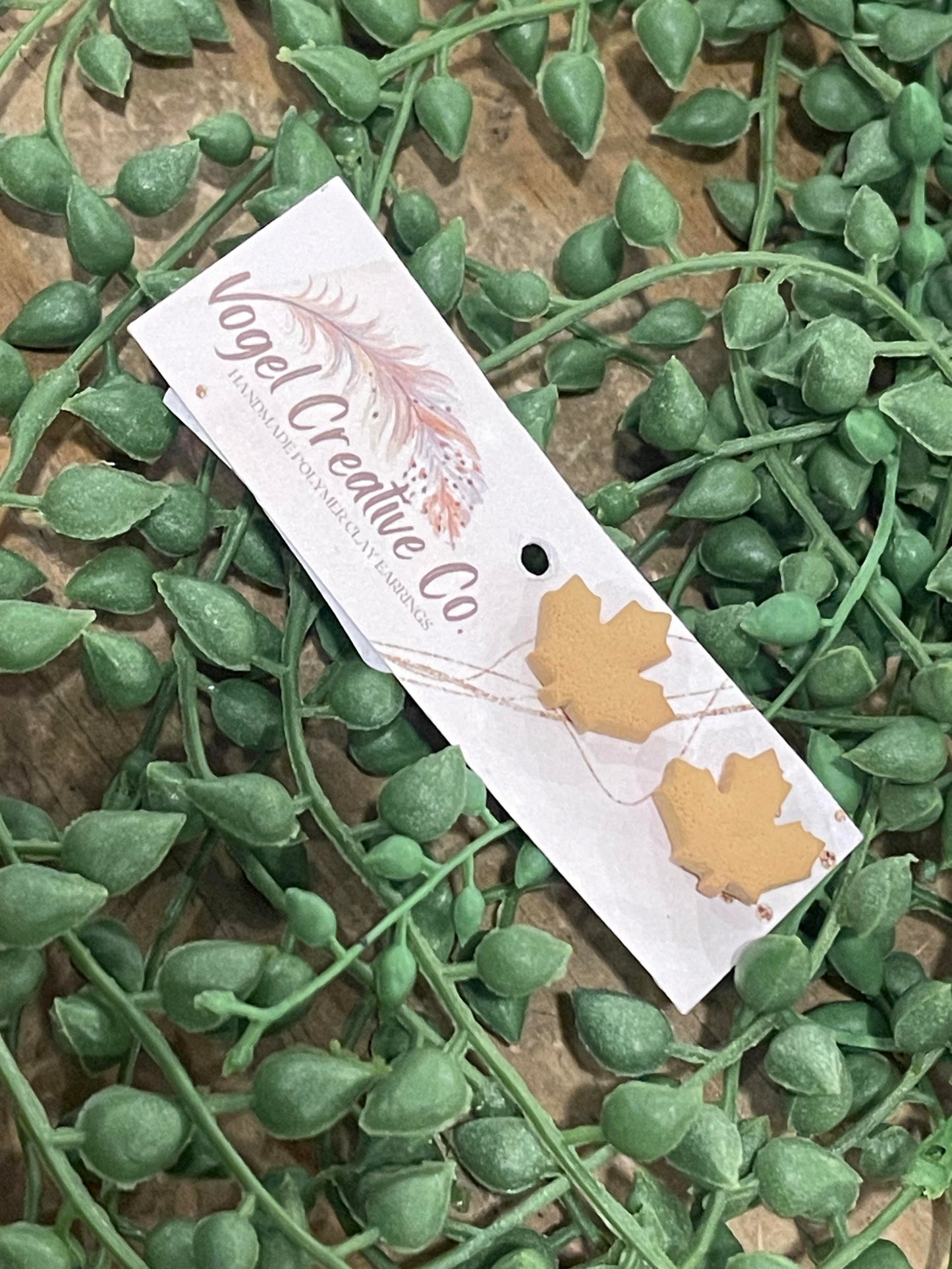 Polymer Clay Earrings | Leaves