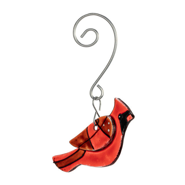 Red Cardinal Glass Ornament