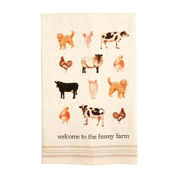 Welcome Farm Animal Towel