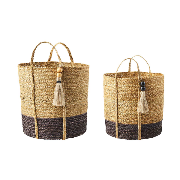 Two-Toned Black Basket