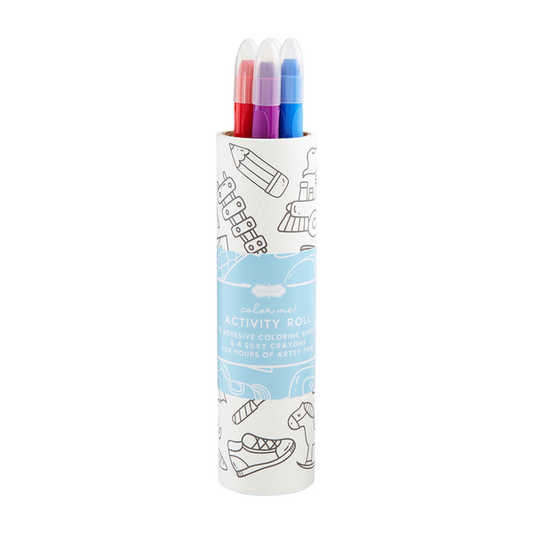 The Blue Coloring Roll Crayon Set