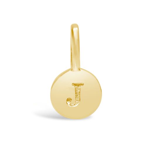 Love Letter Mini Disk Pendant | Gold