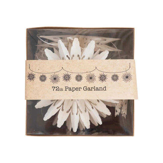 72"L Snowflake Garland