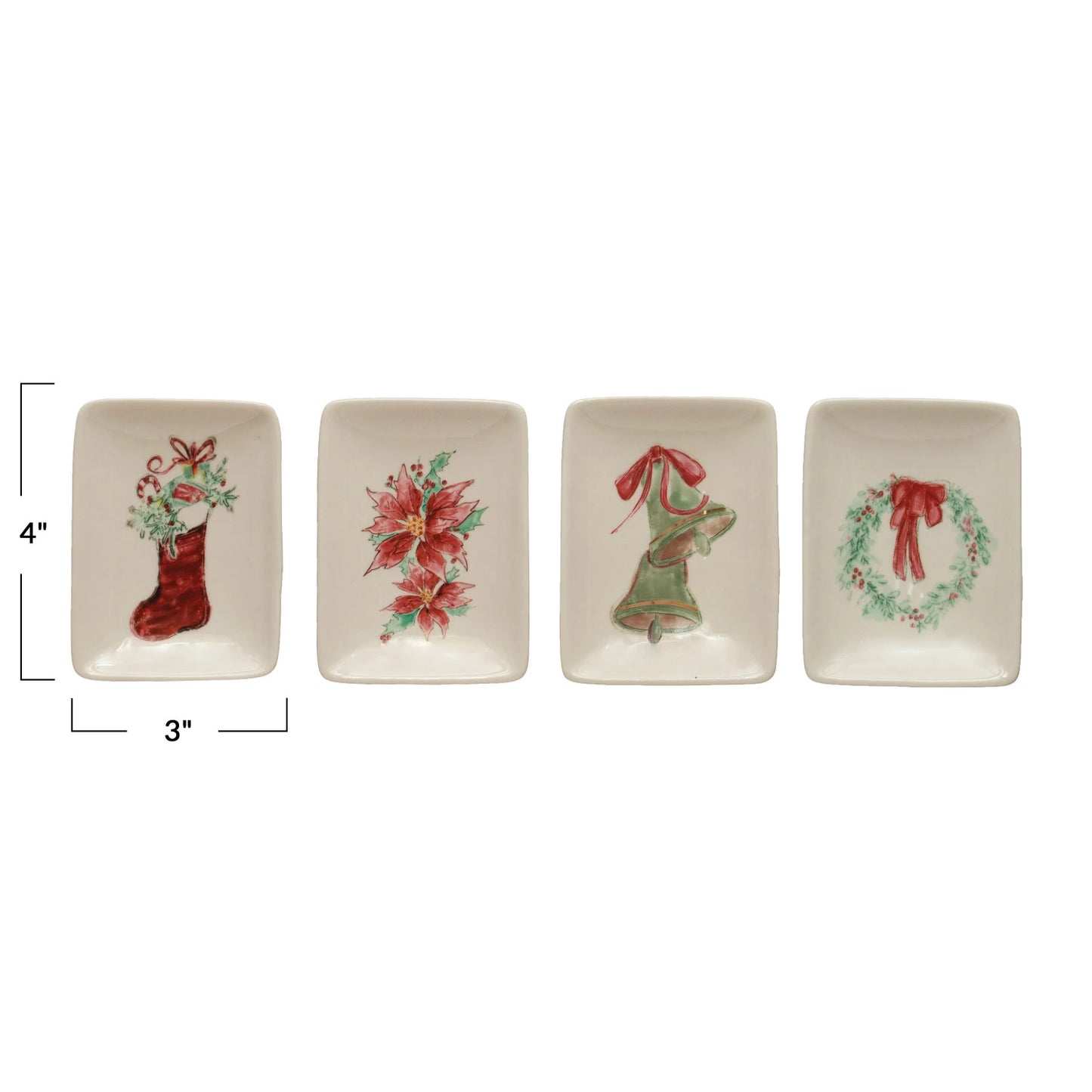 Stoneware Dish with Holiday Image