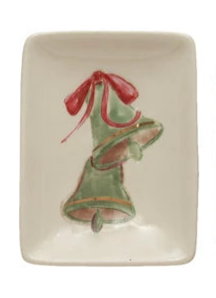 Stoneware Dish with Holiday Image