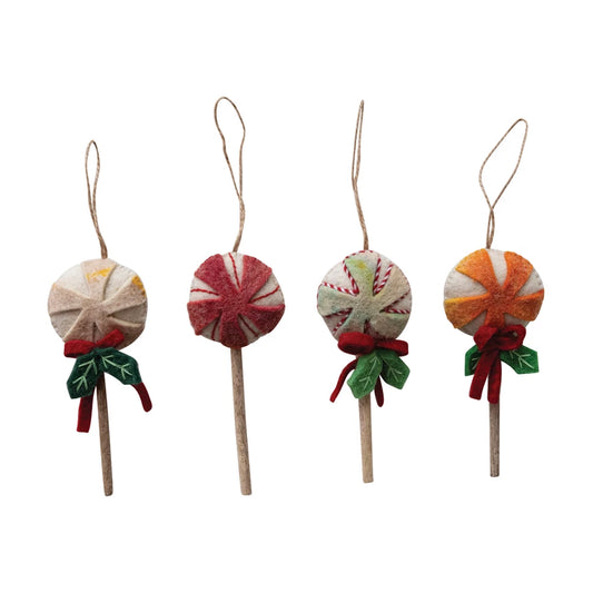 Wool Felt Candy Ornament