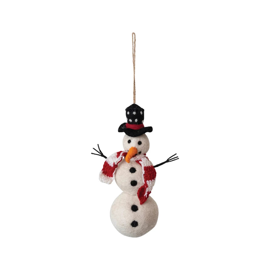 Wool Felt Snowman