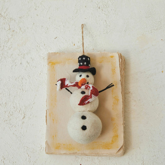 Wool Felt Snowman