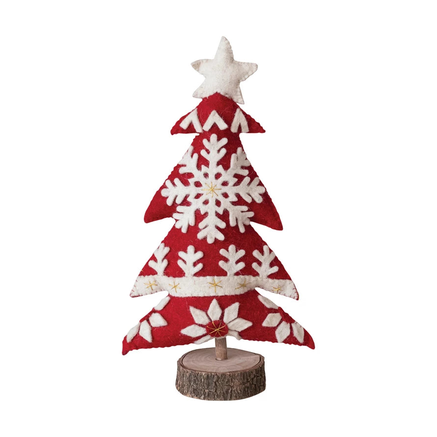 Handmade Wool Felt Christmas Tree