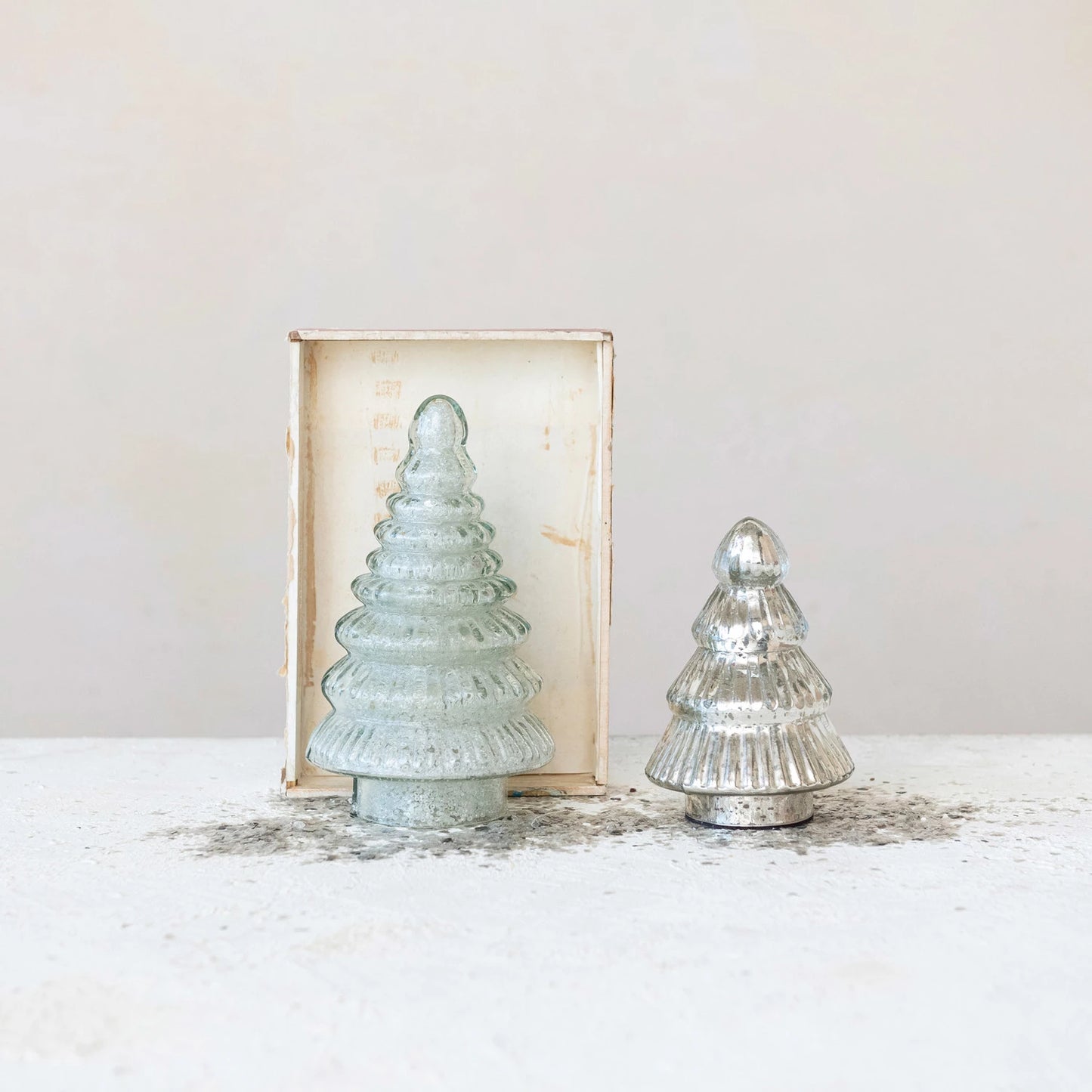 Embossed Mercury Glass Tree