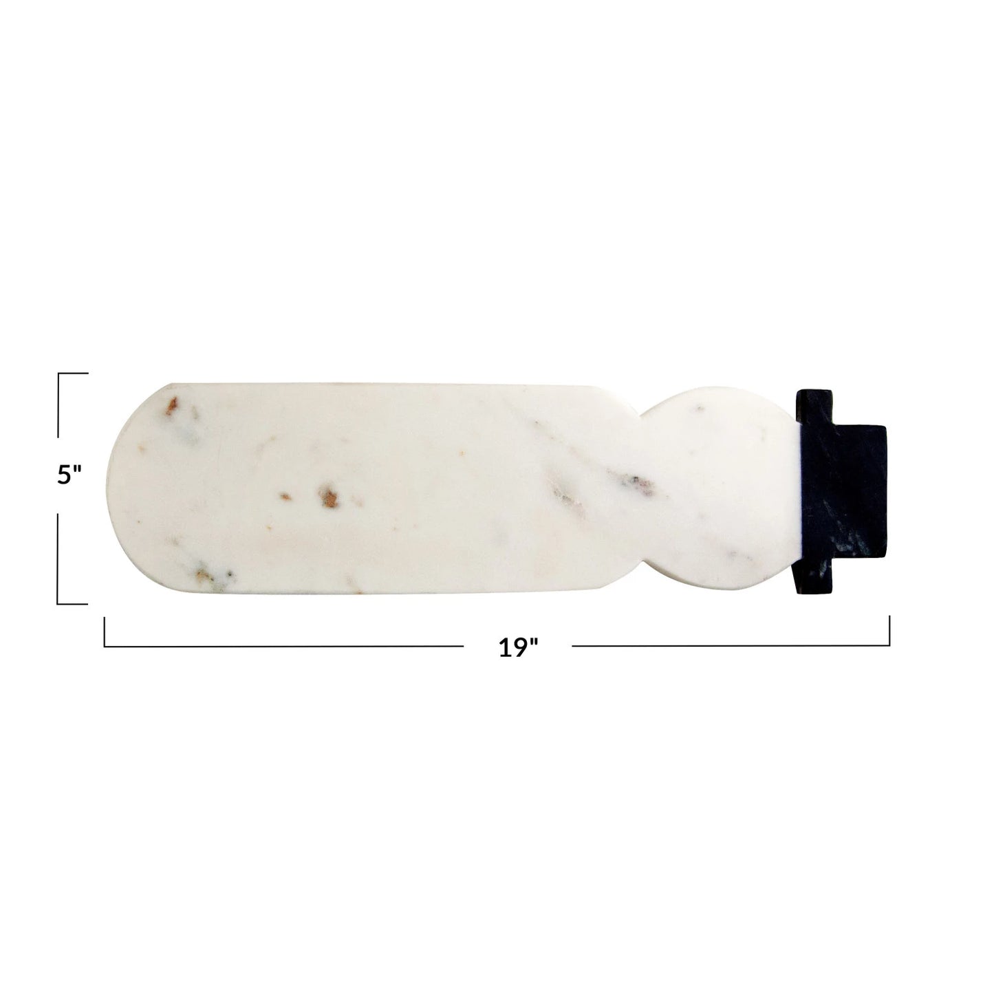 Marble Snowman Shaped Cutting Board