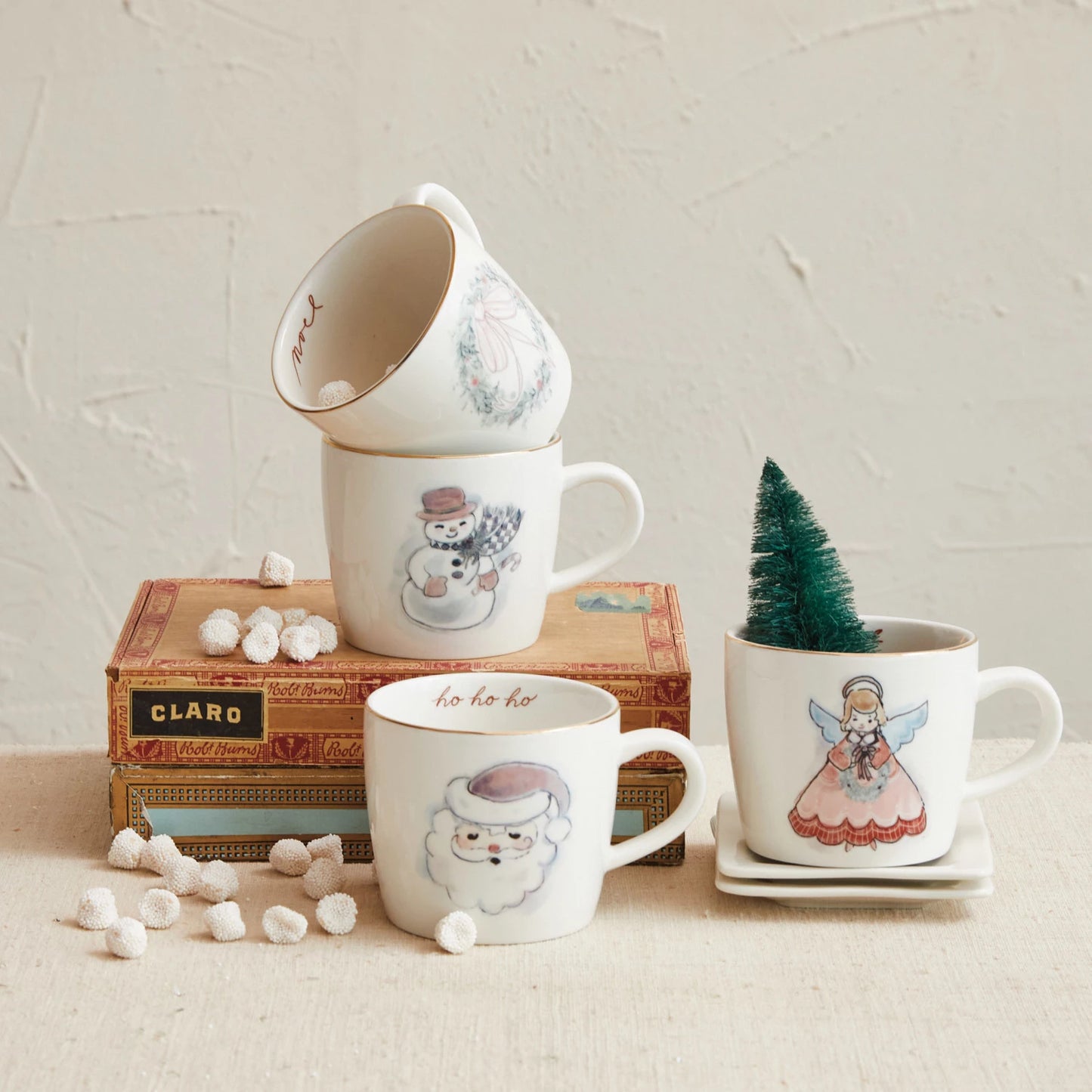 Stoneware Mug with Holiday Image