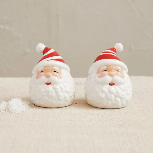 Hand-Painted Ceramic Santa Salt & Pepper Shakers