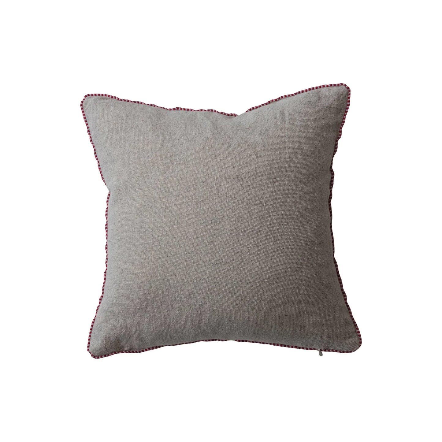 Cotton & Linen Pillow with French Knots