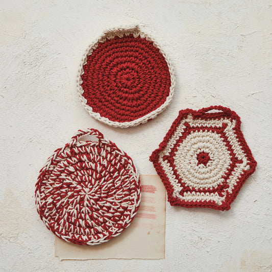 Cotton Crocheted Pot Holder