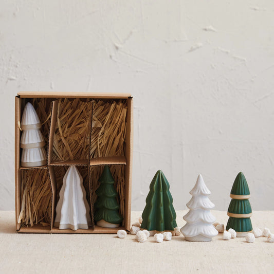 Stoneware Trees Set