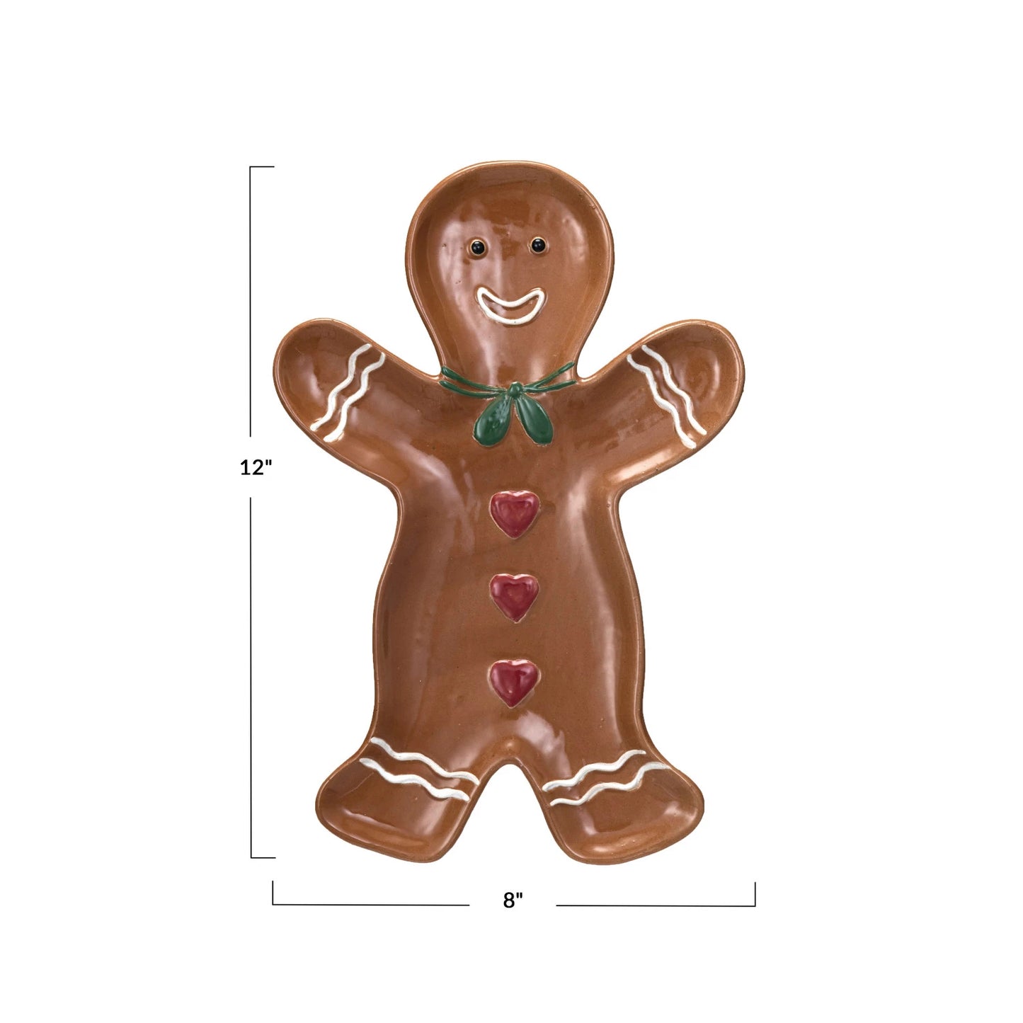 Stoneware Gingerbread Man Platter