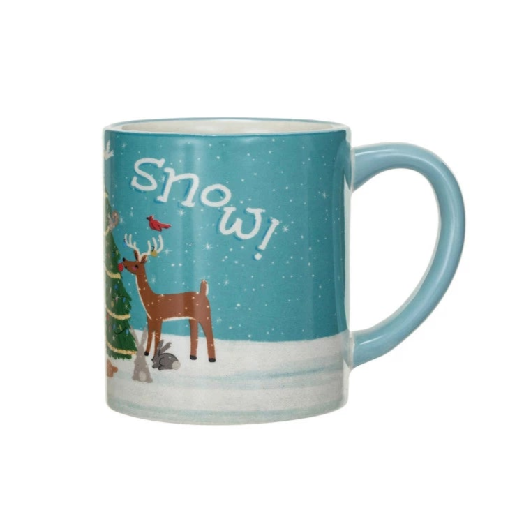 Ceramic Mug with Holiday Scene