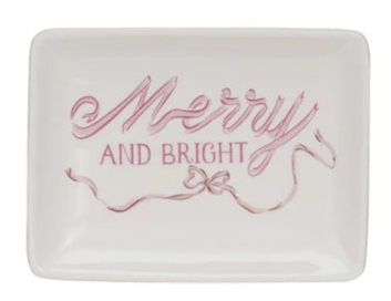 Stoneware Dish with Holiday Sayings