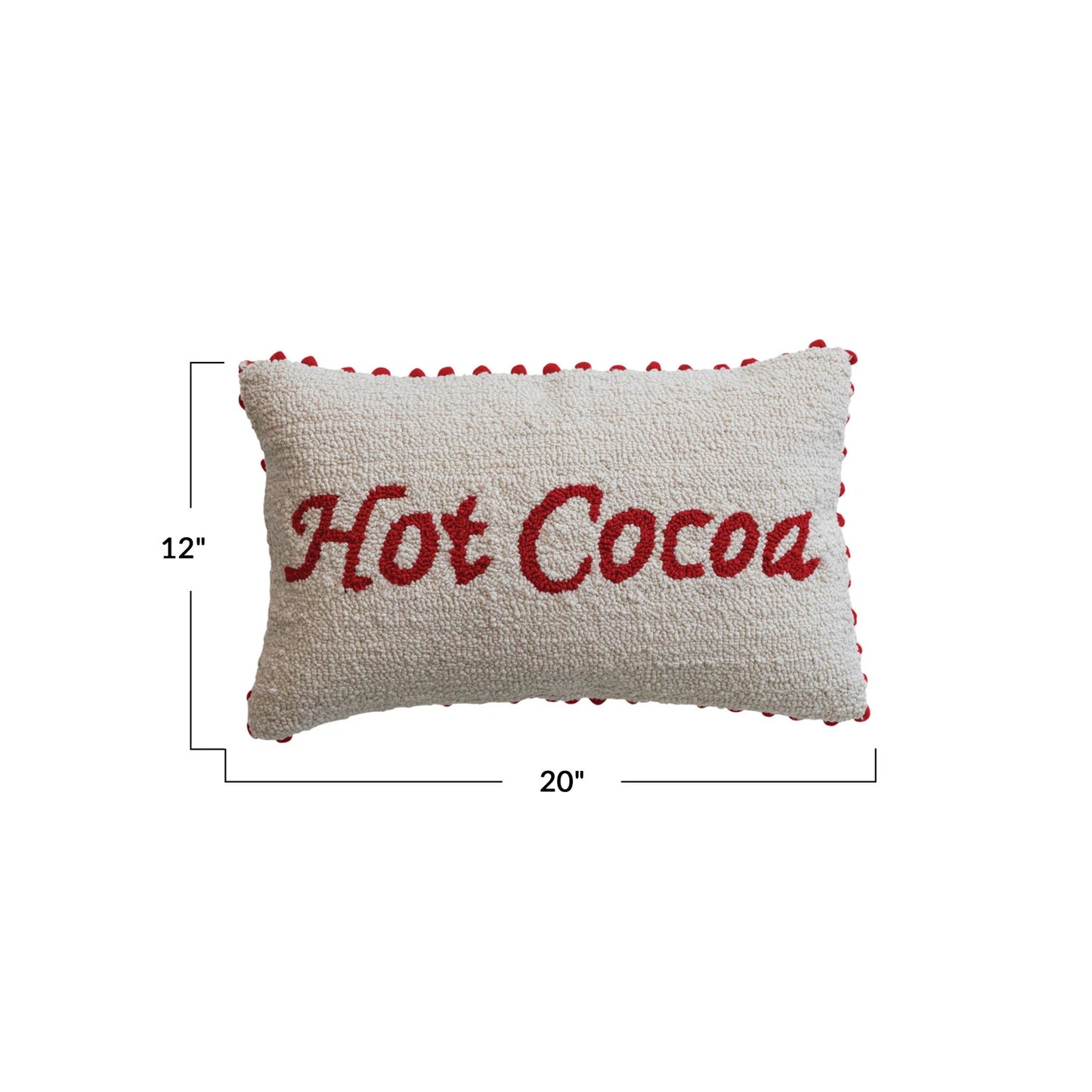 Hot Cocoa Tufted Lumbar Pillow