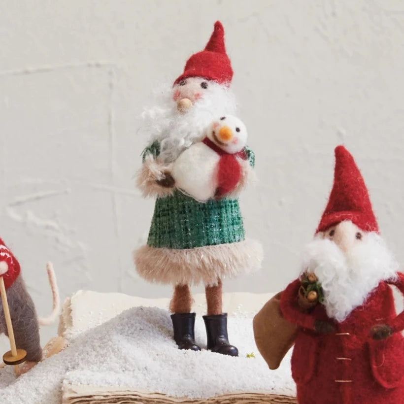 Wool Felt Santa