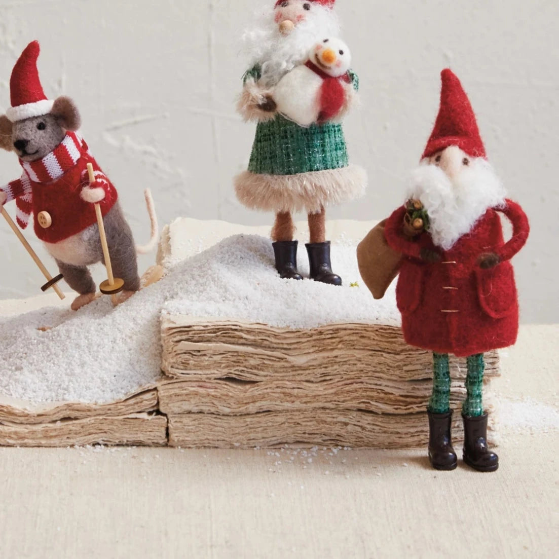 Wool Felt Santa