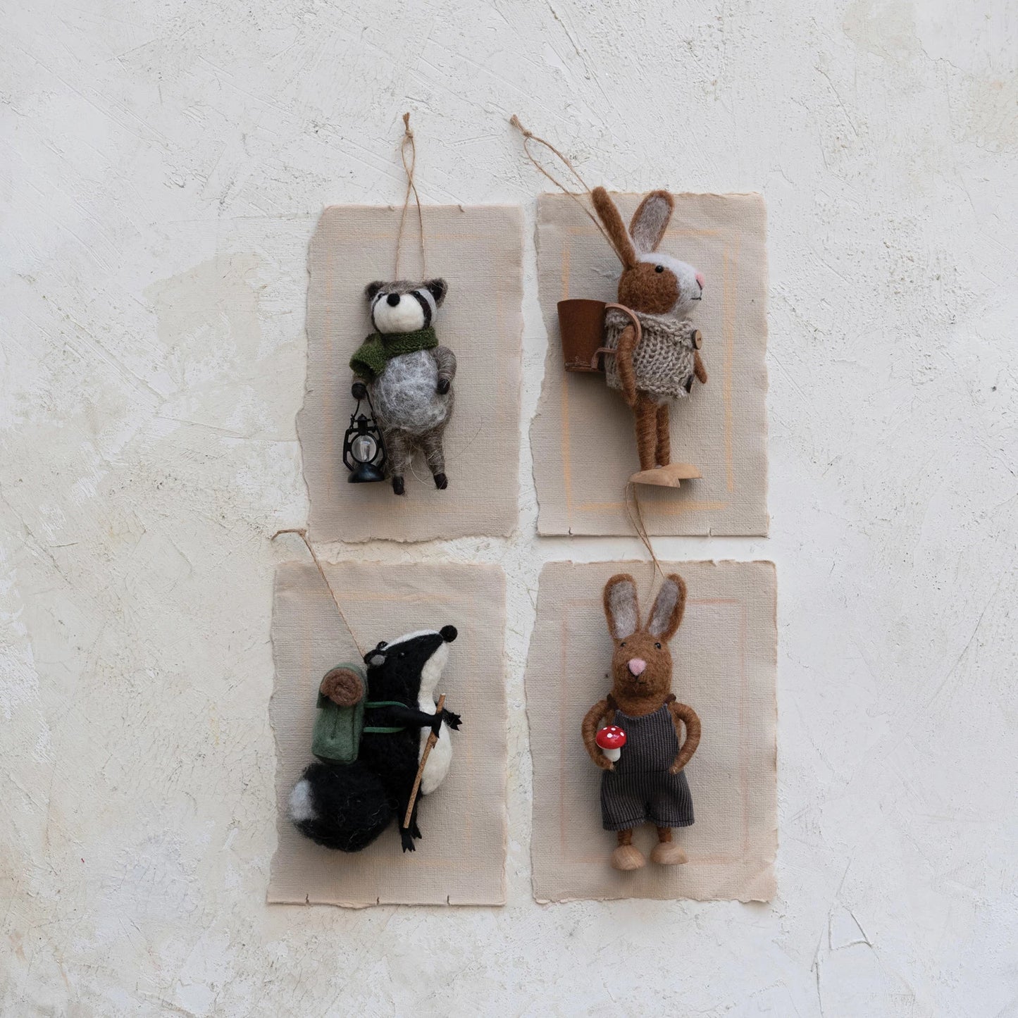 Wool Felt Forest Animal Ornament