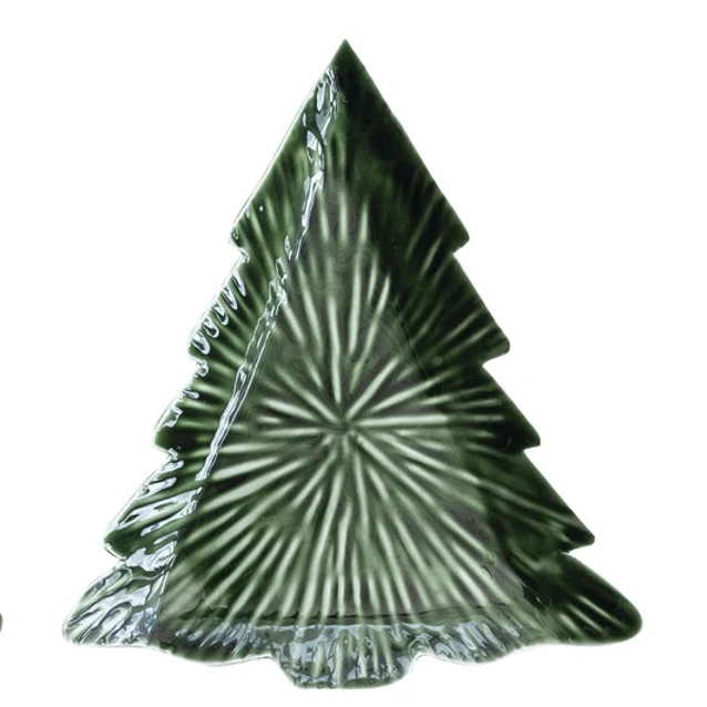 Enameled Metal Tree Shaped Trays