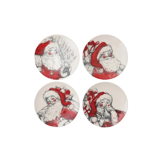 Stoneware Dish with Santa