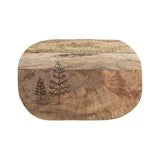 Mango Wood Cheese Board with Etched Trees