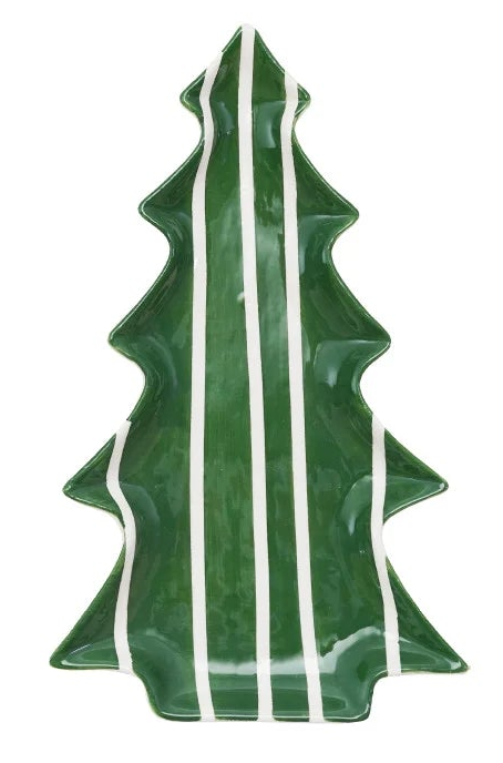 Hand-Painted Ceramic Tree Shaped Plates