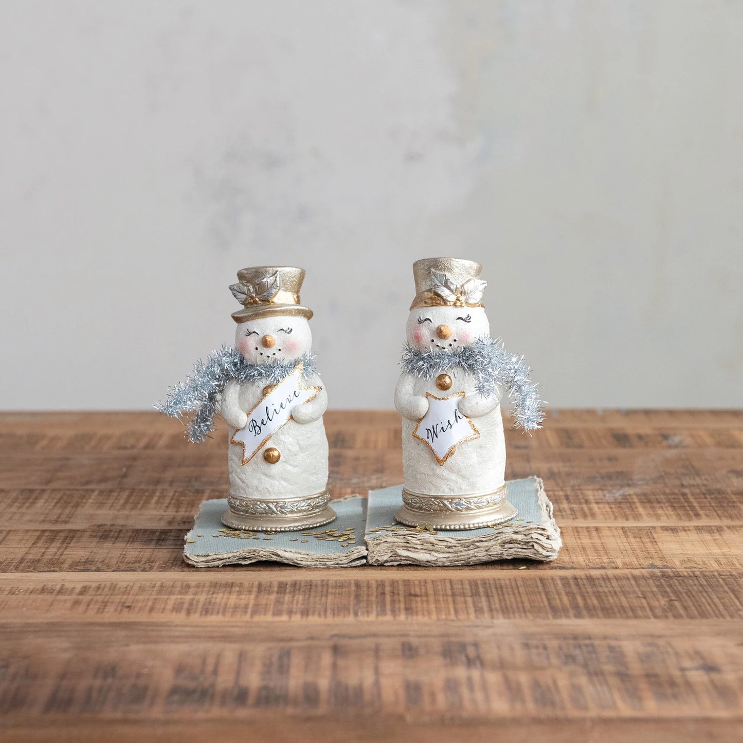 Resin Snowman with Glitter