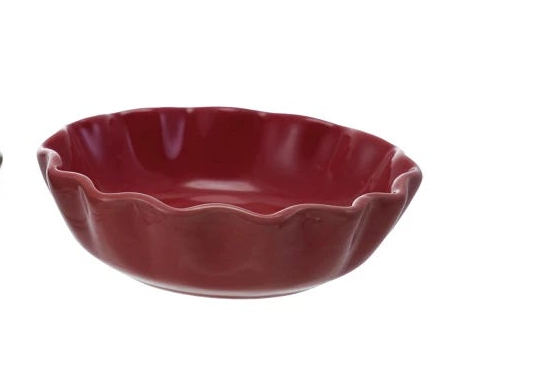 Stoneware Scalloped Bowl