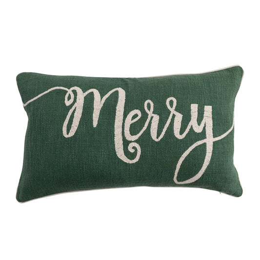 Cotton Slub Lumbar Pillow