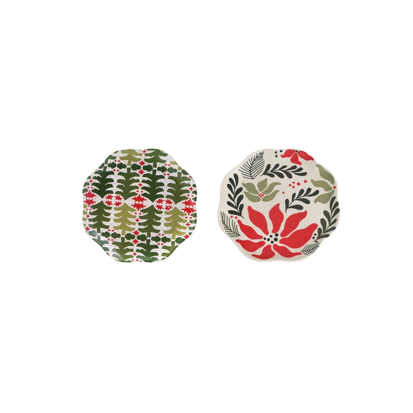 Bamboo Fiber Plate with Seasonal Botanical