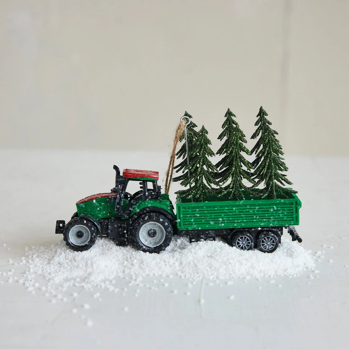 Plastic Tractor Ornament