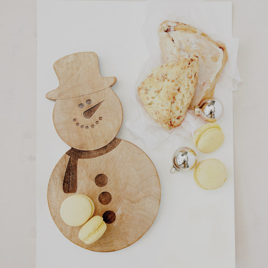 Snowman Shaped Cheese/Serving Board