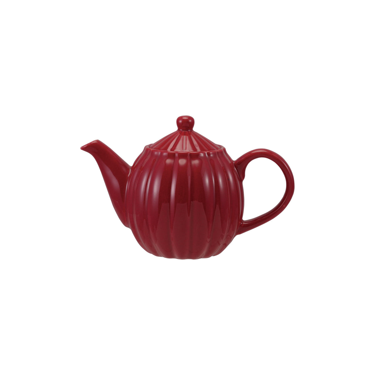 34 oz. Stoneware Ribbed Teapot