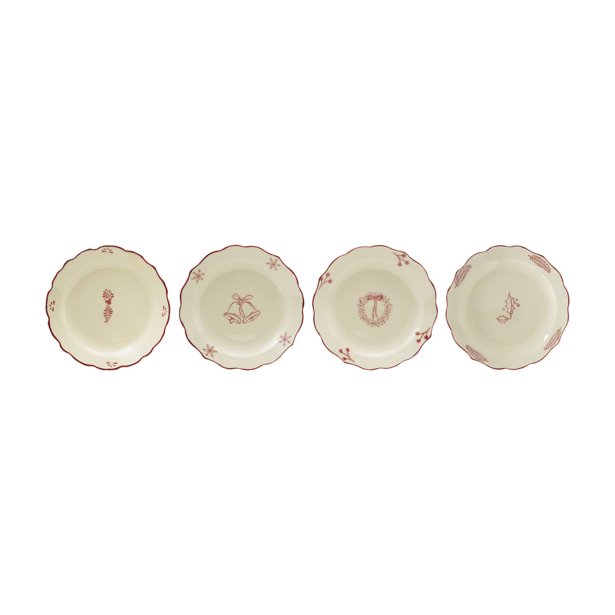 Stoneware Scalloped Plate