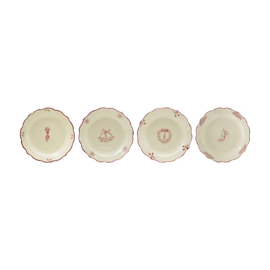 Stoneware Scalloped Plate