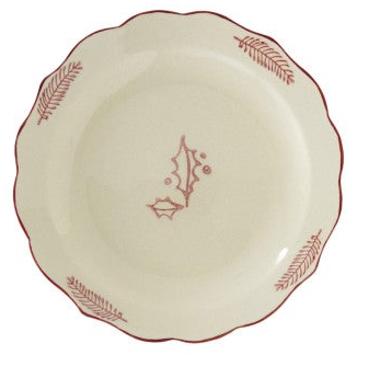 Stoneware Scalloped Plate