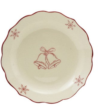Stoneware Scalloped Plate